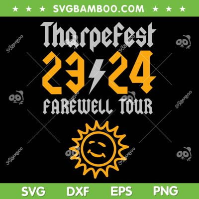 Farewell Tour SVG PNG, Tharpefest 2324 Aerosmith SVG, Peace Out The Farewell Tour DXF SVG PNG EPS