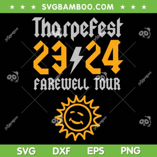 Farewell Tour SVG PNG, Tharpefest 2324 Aerosmith SVG, Peace Out The Farewell Tour DXF SVG PNG EPS