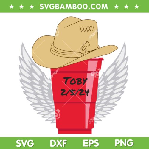 Toby Keith SVG PNG, Toby In Memory SVG, Toby 2 5 2024 DXF SVG PNG EPS
