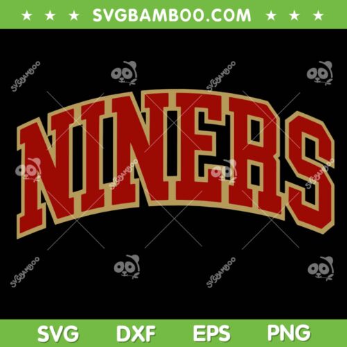 Niners Football SVG PNG, San Francisco 49ers Logo SVG, Niners Texture DXF SVG PNG EPS
