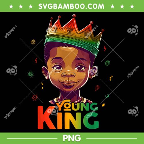 Young King Afro Boys PNG, Kids Black History Month PNG, Young King Black Boy PNG