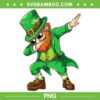 Funny Leprechaun Dabbing PNG, Kids Boys St Patrick's Day PNG, Dabbing Shamrock PNG