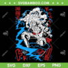 Sun God Nika Gear 5 SVG PNG, Luffy Gear 5 SVG, Straw Hatted Pirate DXF SVG PNG EPS