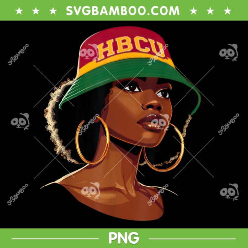 Beautiful Black Educated HBCU PNG, HBCU Black History PNG, Black History Month PNG