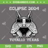 Armadillo Solar Eclipse 2024 SVG PNG, Totality Texas Armadillo SVG, April 8 2024 DXF SVG PNG EPS