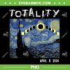 Art Solar Eclipse 2024 PNG, Van Gogh Totality April 8 PNG, Van Gogh Starry Night PNG