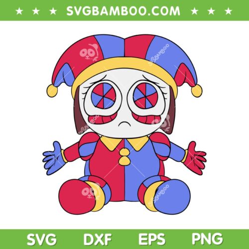 Baby Pomni SVG PNG, The Amazing Digital Circus SVG, Baby Pony Character DXF SVG PNG EPS