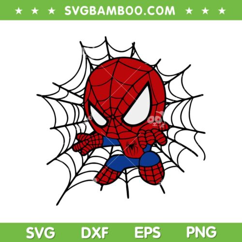 Baby Spider SVG PNG, Cute Spiden Man SVG, Baby Superheroes DXF SVG PNG EPS