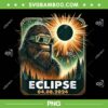 Bigfoot Total Solar Eclipse 2024 PNG, Sasquatch Eclipse Glasses PNG, Bigfoot Eclipse 04 08 2024 PNG
