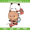 Bubu Dudu SVG PNG, Bubu Dubu On Scooter SVG, Panda Bear With Scooter DXF SVG PNG EPS