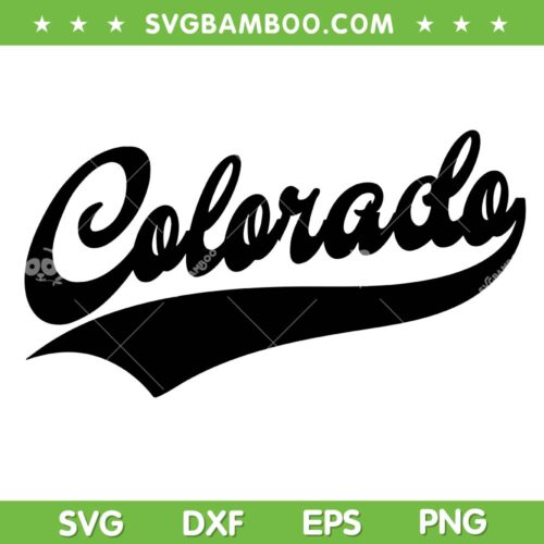 COLORADO SVG PNG, State Of Colorado SVG, USA America Groovy Colorado DXF SVG PNG EPS