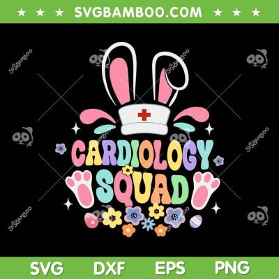 Cardiology Squad SVG PNG, Cardiac Nurse Bunny Ear Easter SVG, Nurse Easter Day DXF SVG PNG EPS Cardiology Squad SVG PNG, Cardiac Nurse Bunny Ear Easter SVG, Nurse Easter Day DXF SVG PNG EPS