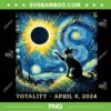 Cat Totality April 8 2024 PNG, Cat Van Gogh Art Solar Eclipse PNG, Solar Eclipse 2024 PNG Cat Totality April 8 2024 PNG, Cat Van Gogh Art Solar Eclipse PNG, Solar Eclipse 2024 PNG