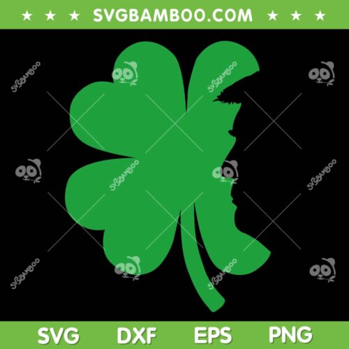 Clover Leaf Trump SVG PNG, Donald Trump Happy St Patrick's Day SVG, Shamrock Trump DXF SVG PNG EPS