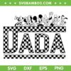 Dada Mouse And Friends SVG PNG, Checkered Retro Mickey Dada SVG, Family Trip 2024 DXF SVG PNG EPS