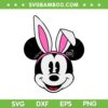 Disney Mickey Mouse Bunny SVG PNG, Mouse Easter Bunny Ears SVG, Mickey Face DXF SVG PNG EPS