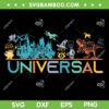 Disney Universal Studio SVG PNG, Retro Family Universal Trip SVG, Disney Vacation 2024 DXF SVG PNG EPS