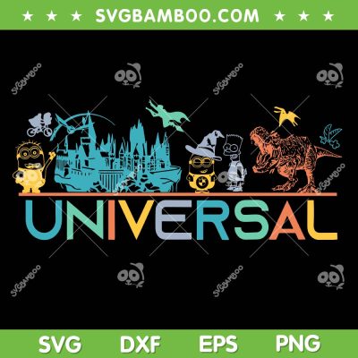 Disney Universal Studio SVG PNG, Retro Family Universal Trip SVG, Disney Vacation 2024 DXF SVG PNG EPS
