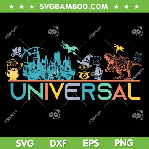 Disney Universal Studio SVG PNG, Retro Family Universal Trip SVG, Disney Vacation 2024 DXF SVG PNG EPS