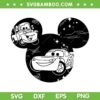 Disneyland Cars SVG PNG, McQueen Cars SVG, Lightning Mcqueen Disneyland DXF SVG PNG EPS