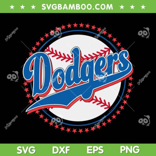 Dodgers Baseball SVG PNG, Los Angeles Dodgers Personalized SVG, Baseball Team DXF SVG PNG EPS
