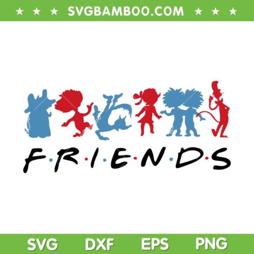 Dr Suess Characters SVG PNG, Dr Seuss Friends SVG, Dr Seuss Reading Day DXF SVG PNG EPS