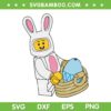 Easter Day Figure Rabbit Master Builder SVG, Block Brick Building SVG, Funny Bunny Easter Day DXF SVG PNG EPS