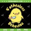 Fatherless Behavior Knife Duck SVG PNG, Cute Duck SVG, Duck With Knife DXF SVG PNG EPS