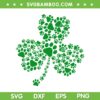 Funny Dog Paw Print Costume SVG PNG, Dog Shamrock St Patrick's Day SVG, Paw Shamrock DXF SVG PNG EPS