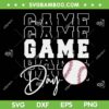 Game Day Vibes SVG PNG, Baseball Game Day SVG, Football Season DXF SVG PNG EPS
