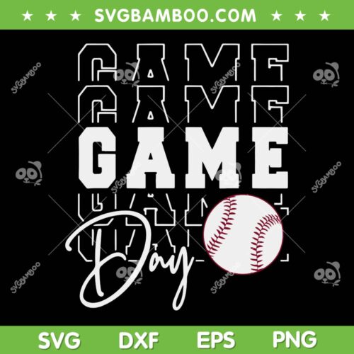 Game Day Vibes SVG PNG, Baseball Game Day SVG, Football Season DXF SVG PNG EPS
