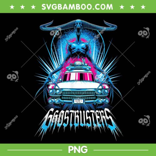 Ghostbusters PNG, Frozen Empire PNG, Death Chill Monster Ecto Car PNG
