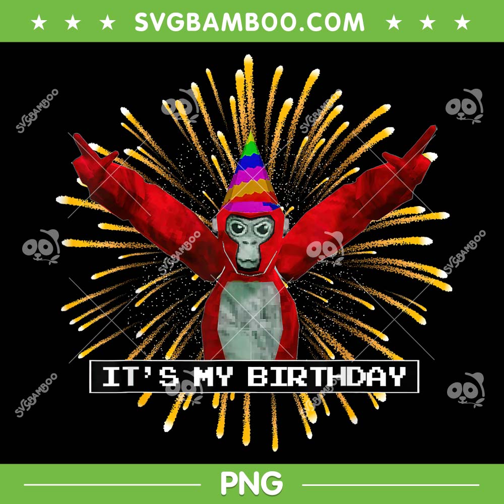 Gorilla Birthday Decorations PNG, Monke Tag It's My Birthday PNG, Gorilla Tag Birthday Boy VR Gamer PNG Gorilla Birthday Decorations PNG, Monke Tag It's My Birthday PNG, Gorilla Tag Birthday Boy VR Gamer PNG
