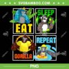 Gorilla Monkey Tag PNG, Gorilla Tag Eat Sleep Repeat PNG, Gorilla Tag Vr Gamer PNG