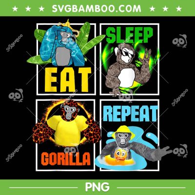 Gorilla Monkey Tag PNG, Gorilla Tag Eat Sleep Repeat PNG, Gorilla Tag Vr Gamer PNG Gorilla Monkey Tag PNG, Gorilla Tag Eat Sleep Repeat PNG, Gorilla Tag Vr Gamer PNG