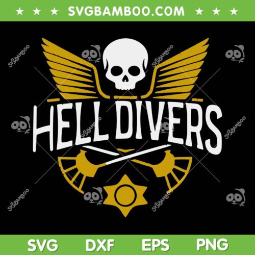 Hell Of Divers SVG PNG, Helldiving Lovers Costume SVG, Helldivers 2 PlayStation Game DXF SVG PNG EPS