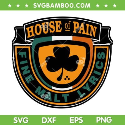 House Of Pains SVG PNG, House Of Pain Fine Malt Lyrics SVG, Band Logo DXF SVG PNG EPS