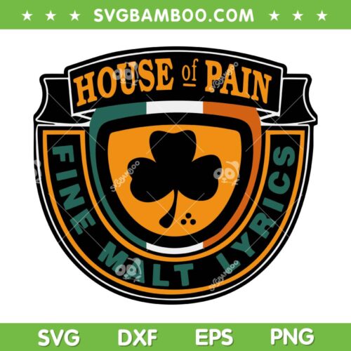 House Of Pains SVG PNG, House Of Pain Fine Malt Lyrics SVG, Band Logo DXF SVG PNG EPS