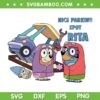Jannet And Rita Driving School SVG PNG, Bluey Nice Parking Spot Rita SVG, Bluey Bingo Cartoon DXF SVG PNG EPS