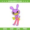 Jax Digital Circus SVG PNG, Jax From The Amazing Digital Circus SVG, Cute Cartoon Characters DXF SVG PNG EPS