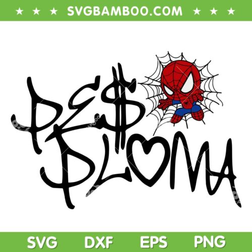 Kids Peso Pluma Spiderman SVG PNG, Spider Peso Pluma SVG, Peso Pluma Singer DXF SVG PNG EPS