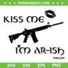 Kiss Me I'm AR Ish Gun SVG PNG, Gun With Shamrock SVG, St Patricks Day DXF SVG PNG EPS Kiss Me I'm AR Ish Gun SVG PNG, Gun With Shamrock SVG, St Patricks Day DXF SVG PNG EPS