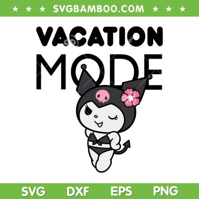 Kuromi Vacation Mode SVG PNG, Cute Kuromi SVG, Hello Kitty Kuromi DXF SVG PNG EPS Kuromi Vacation Mode SVG PNG, Cute Kuromi SVG, Hello Kitty Kuromi DXF SVG PNG EPS