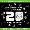 Monster Hunter 20th Anniversary SVG PNG, MH 20th Anniversary SVG, Hunting Action Games DXF SVG PNG EPS