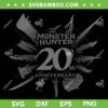 Monster Hunter 20th Anniversary Logo SVG, Series Monster Hunter SVG, Monster Hunter X MSI DXF SVG PNG EPS Monster Hunter 20th Anniversary Logo SVG, Series Monster Hunter SVG, Monster Hunter X MSI DXF SVG PNG EPS