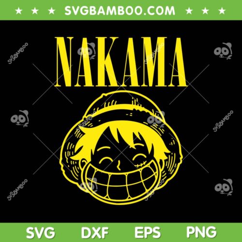 Nakama SVG PNG, Luffy Nirvana SVG, Nakama One Piece DXF SVG PNG EPS