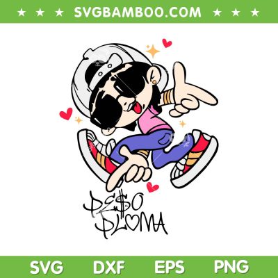 Peso Pluma Valentine SVG PNG, Chibi Peso Pluma SVG, Cute Baby Peso Pluma DXF SVG PNG EPS Peso Pluma Valentine SVG PNG, Chibi Peso Pluma SVG, Cute Baby Peso Pluma DXF SVG PNG EPS