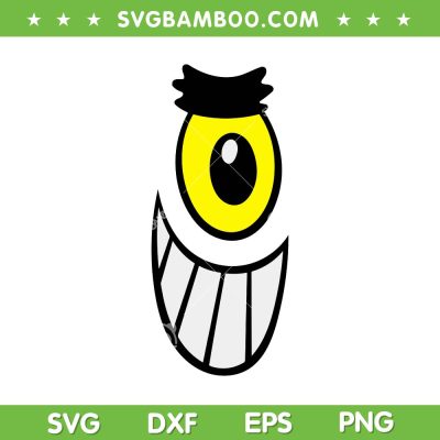 Plankton Big Face SVG PNG, SpongeBob SquarePants Plankton SVG, The SpongeBob Movie DXF SVG PNG EPS