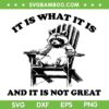 It Is What It Is And It Is Not Great SVG, Raccoon Quote SVG, Raccoon Meme DXF SVG PNG EPS