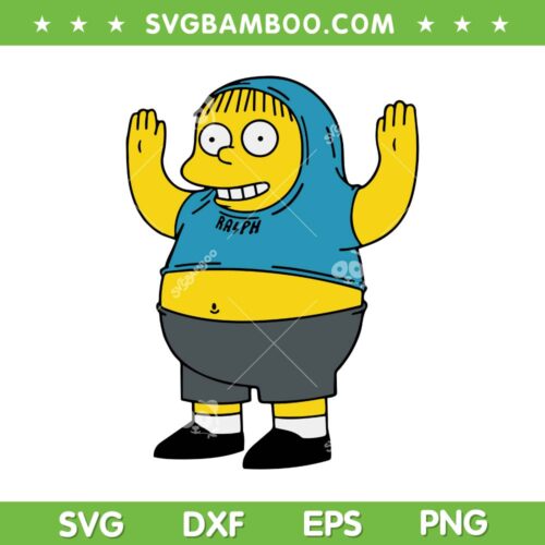 Ralpholio SVG PNG, The Simpsons Movie SVG, The Simpson Ralph Wiggum Idaho DXF SVG PNG EPS